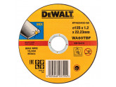 Круг отрезной по металлу DeWALT DT42340Z, INDUSTRIAL, (125 x 22.2 х 1.2 мм)