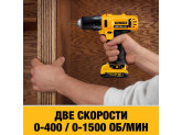 Аккумуляторная безударная дрель-шуруповерт DeWALT DCD710D2, 180 Вт, 10.8 (12) В, XR
