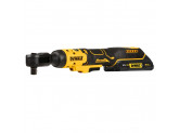 Аккумуляторный угловой гайковерт DEWALT, 18 В, с трещоткой, 95 Нм, 250 об/мин, с АКБ 2 Ач и ЗУ, в сумке, DCF512D1