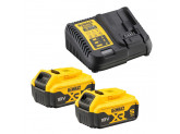 Аккумуляторный набор DEWALT DCK266P2T, 18 В: ударная дрель-шуруповерт DCD796 + шуруповерт DCF887, с 2 АКБ 5 Ач и ЗУ, в кейсе TSTAK