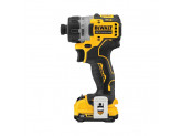 Аккумуляторный бесщеточный шуруповерт DeWALT, 12 В, 8 Нм, 1100 об/мин, с 2 АКБ 5 Ач и ЗУ, в кейсе, DCF601D2