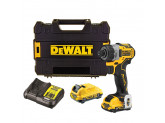 Аккумуляторный бесщеточный шуруповерт DeWALT, 12 В, 8 Нм, 1100 об/мин, с 2 АКБ 5 Ач и ЗУ, в кейсе, DCF601D2