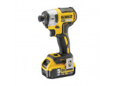 Аккумуляторный бесщеточный шуруповерт DeWALT, 18 В, 205 Нм, 3250 об/мин, 3800 уд/мин, с 2 АКБ 5 Ач и ЗУ, в кейсе, DCF887P2