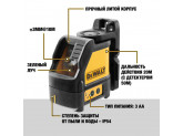 Самовыравнивающийся линейный ЗЕЛЕНЫЙ лазерный уровень DeWALT DW088CG