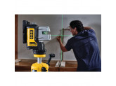Линейный лазерный нивелир DeWALT, на батарейках, самовыравнивающийся, зеленый, 20 м, в кейсе, DW089CG