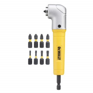 Угловая насадка ударная DeWALT DT71517T, IMPACT + биты, 9 шт.