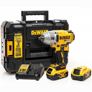 Аккумуляторный импульсный гайковерт DeWALT, 18 В, 950 Нм, 2400 уд/мин, 1900 об/мин, c 2 АКБ 5 Ач и ЗУ, в кейсе TSTAK, DCF899P2