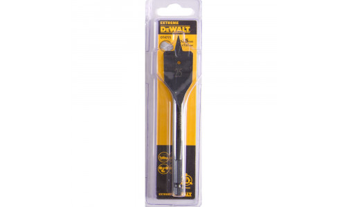 Сверло DeWALT EXTREME DT4771, по дереву перьевое IMPACT 1/4 дюйма 25 x 152 мм