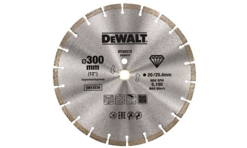 Алмазный круг сегментный универсальный DeWALT DT40212