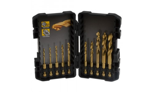 Набор DeWALT DT50050 cверл 10pcs Impact TITANIUM Drill Bit Set