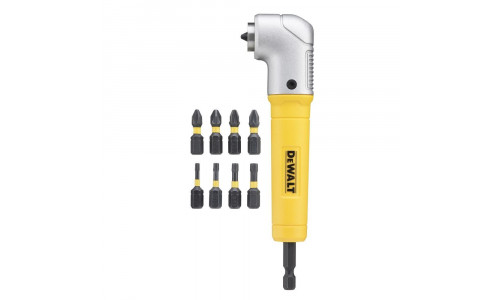 Угловая насадка ударная DeWALT DT71517T, IMPACT + биты, 9 шт.