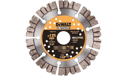 Алмазный диск отрезной DeWALT DT90294, 125 x 22.2, h=12м