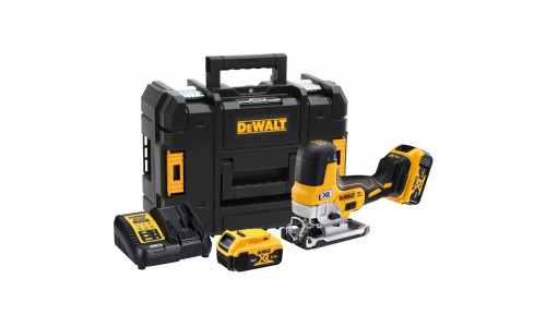 Аккумуляторный лобзик DEWALT DCS335P2, 18 В, 3200 ход/мин, 26 мм, с 2 АКБ 5 Ач и ЗУ, в кейсе TSTAK DCS335P2-QW