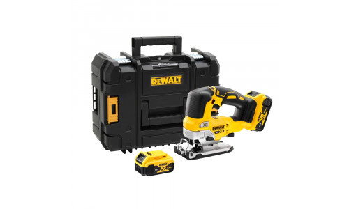 Аккумуляторный бесщёточный лобзик DEWALT, 18 В, 3200 ход/мин, с 2 АКБ 5 Ач и ЗУ, в кейсе TSTAK, DCS334P2
