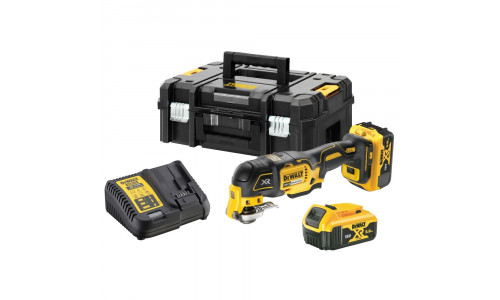 Аккумуляторный бесщеточный многофункциональный инструмент DEWALT, 18 В, 20000 кол/мин, с 2 АКБ 5 Ач и ЗУ, в кейсе TSTAK, DCS356P2