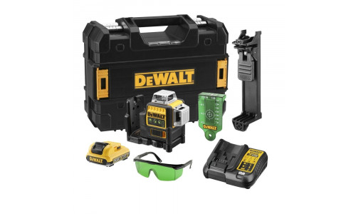 Самовыравнивающийся линейный ЗЕЛЕНЫЙ лазерный уровень DeWALT DCE089D1G