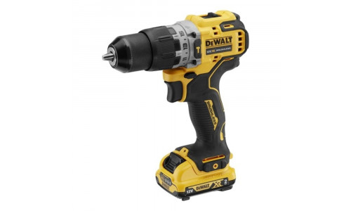 Ударная бесщеточная дрель-шуруповерт DeWALT, 250 Вт, 10.8 (12) В, 57.5 Нм, 1500 об/мин, 25500 уд/мин, DCD706D2,