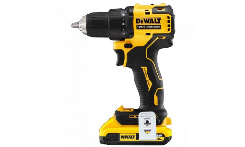 Аккумуляторная бесщеточная дрель-шуруповерт DeWALT, 18 В, 1650 об/мин, с 2 АКБ 2 Ач и ЗУ, в кейсе TSTAK, DCD708D2T