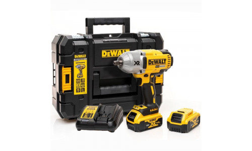 Аккумуляторный импульсный гайковерт DeWALT, 18 В, 950 Нм, 2400 уд/мин, 1900 об/мин, c 2 АКБ 5 Ач и ЗУ, в кейсе TSTAK, DCF899P2