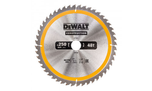 Пильный диск DeWALT CONSTRUCT DT1957, 250/30 мм.