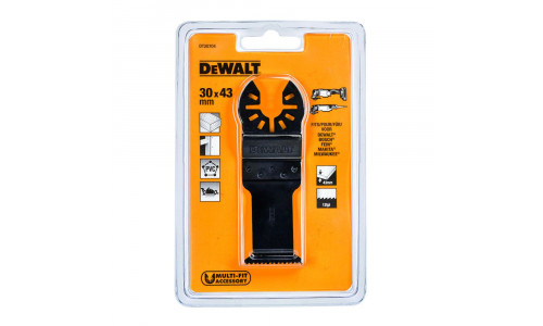 Погружное пильное полотно по дереву для многофункционального инструмента DeWALT DT20704, 43 x 30 мм