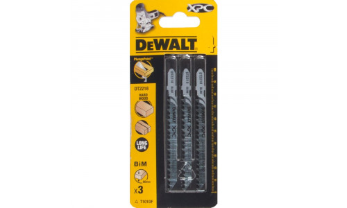 Пилка для лобзика DeWALT EXTREME PRECISION CUT DT2218, по дереву биметаллическая, BiM, 100 x 75 x 4 x 60 мм, T101DF, 3 шт.