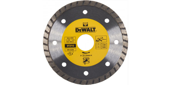 Алмазный круг DeWALT DT3712, Turbo, универсальный, 125 x 22.2 мм, h=7