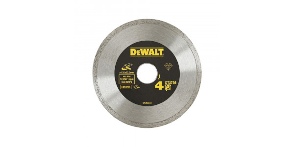 Алмазный круг сплошной по керамике DeWALT DT3736, 125 x 22.2 мм, h=7