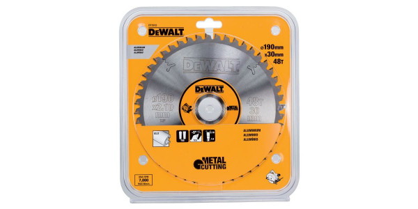 Пильный диск DEWALT METAL CUTTING DT1912, 190/30 мм.
