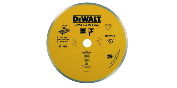 Диск алмазный по плитке 254/25.4 мм DeWALT DT3733