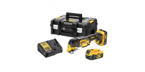 Аккумуляторный бесщеточный многофункциональный инструмент DEWALT, 18 В, 20000 кол/мин, с 2 АКБ 5 Ач и ЗУ, в кейсе TSTAK, DCS356P2