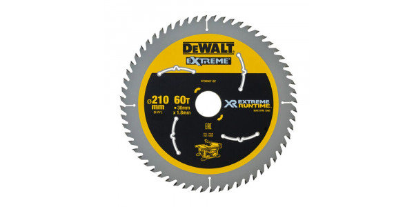 Пильный диск DEWALT DT99567 EXTREME RUNTIME, 210х30 мм