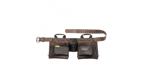 Кожаный ремень DEWALT с навесными сумками, DWST50112-1