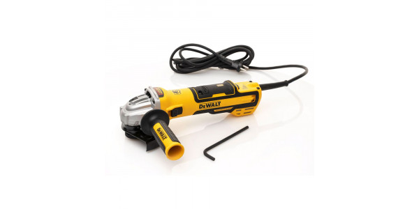Угловая шлифмашина с регулировкой оборотов, бесщёточная, DeWALT DWE4357, 125 мм, 1700 Вт