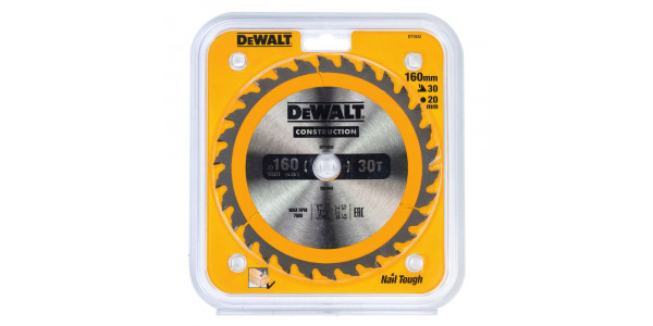Пильный диск DeWALT CONSTRUCTION DT1932, 160/20 мм.