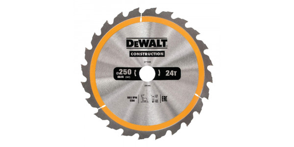 Пильный диск DeWALT CONSTRUCTION DT1956, 250/30 мм.