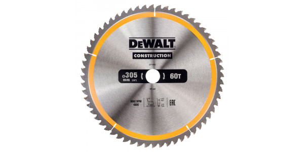 Пильный диск DeWALT CONSTRUCT DT1960, 305/30 мм