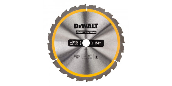 Пильный диск DeWALT CONSTRUCTION DT1961, 315/30 мм.