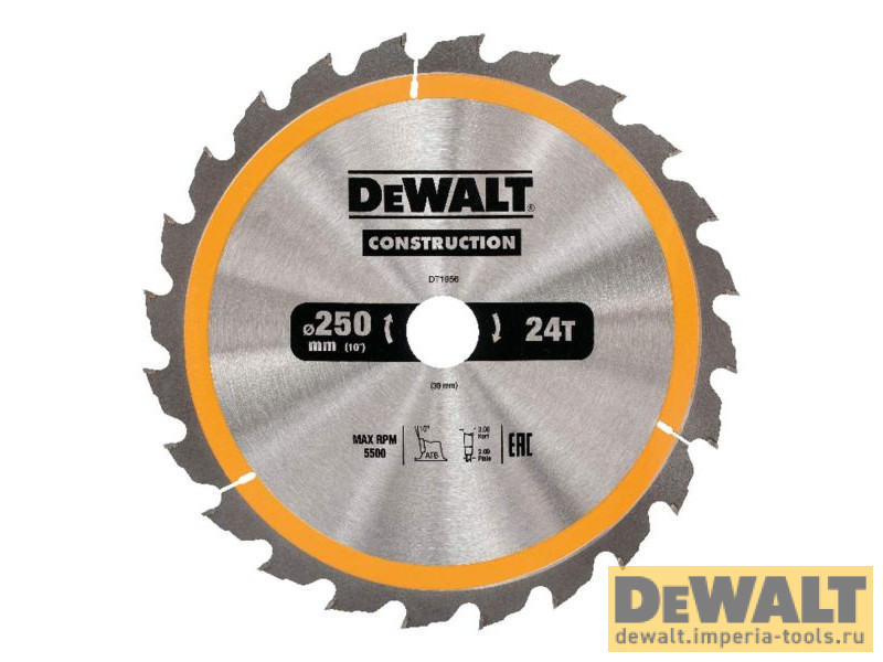 Пильный диск DeWALT CONSTRUCTION DT1956