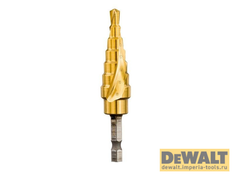 Сверло ступенчатое DEWALT EXTREME IMPACT DT5027, 6-18 мм