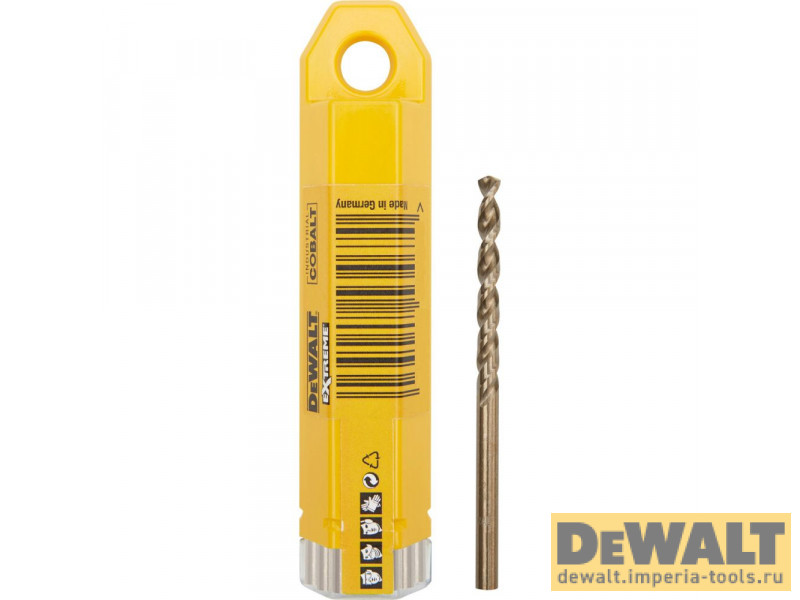 Сверло DeWALT DT4924, по металлу, 10 шт. COBALT 5%, (4 x 75 x 43) Сверло DeWALT DT4924, по металлу, 10 шт. COBALT 5%, (4 x 75 x 43)