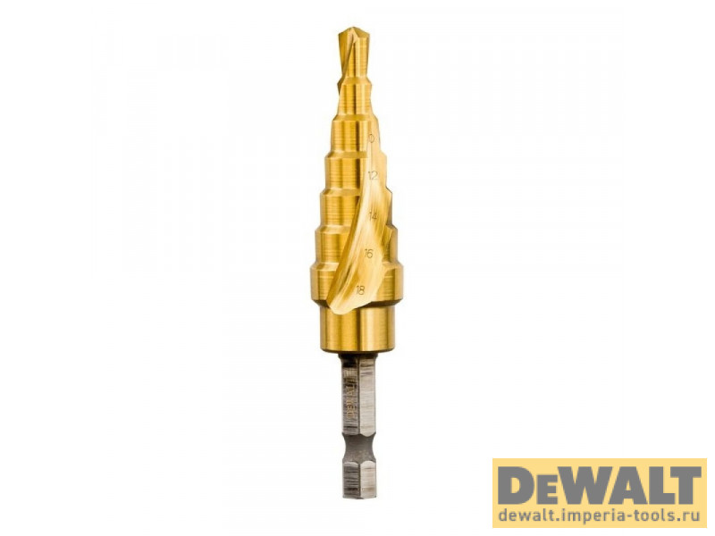 Сверло ступенчатое DeWALT EXTREME IMPACT DT5027, 6-18 мм