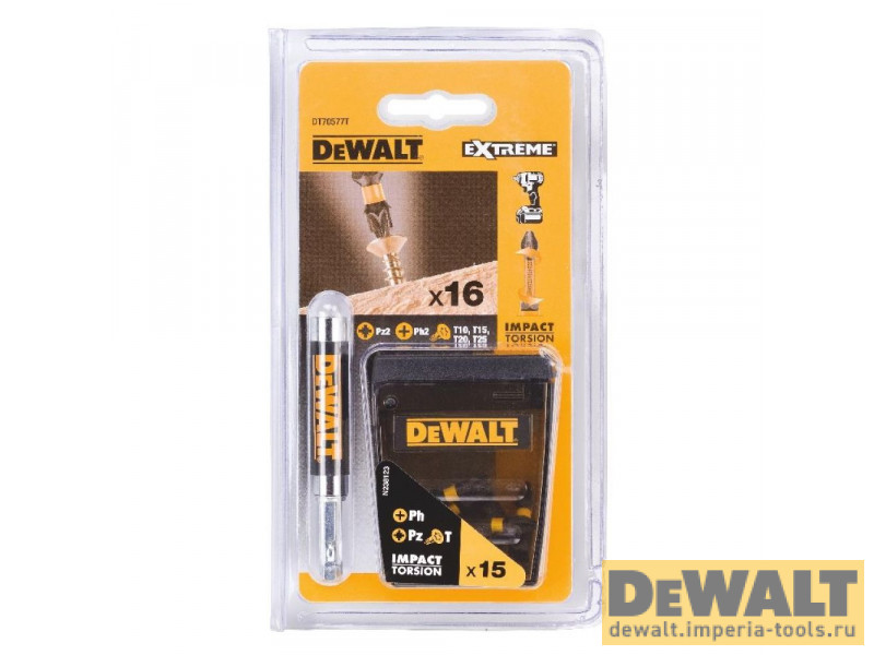 Набор насадок DeWALT DT70577T, 25 мм, 16 шт. Набор насадок DeWALT DT70577T, 25 мм, 16 шт.