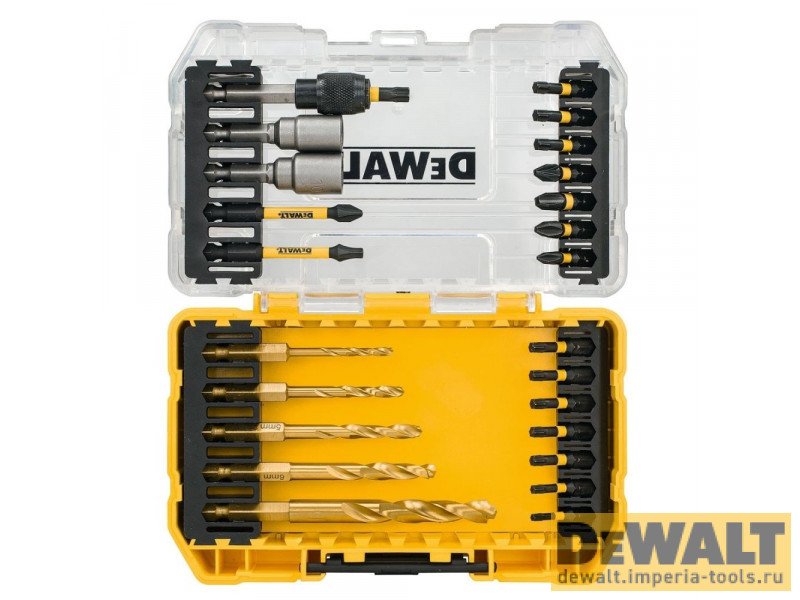 Набор сверл и бит (25 шт.) FLEXTORQ DeWALT DT70735T Набор сверл и бит (25 шт.) FLEXTORQ DeWALT DT70735T