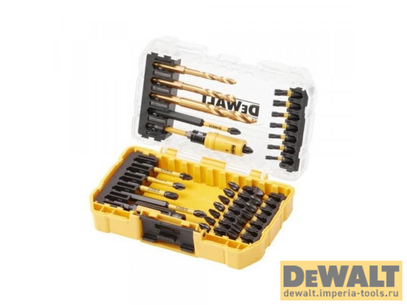 Набор бит, насадок и сверл в кейсе DeWALT DT70741T, FLEXTORQ 31 предмет Набор бит, насадок и сверл в кейсе DeWALT DT70741T, FLEXTORQ 31 предмет