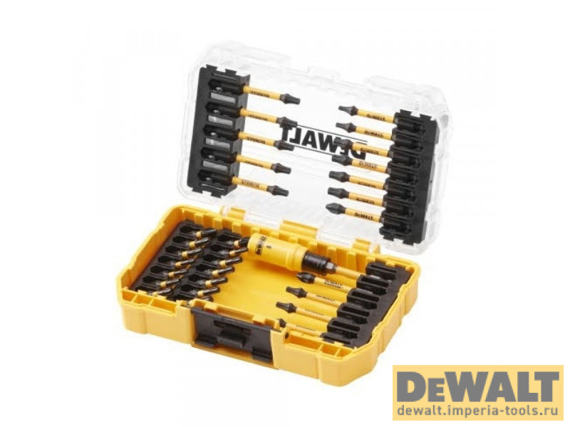 Набор бит DeWALT FLEXTORQ, 31 шт, 25 мм, в кейсе, DT70745T Набор бит DeWALT FLEXTORQ, 31 шт, 25 мм, в кейсе, DT70745T