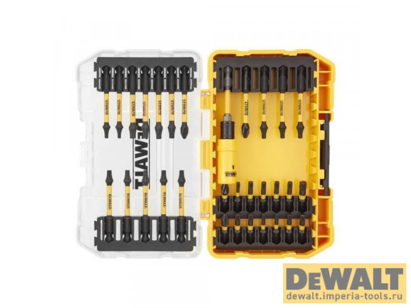 Набор бит DeWALT FLEXTORQ, 31 шт, 25 мм, в кейсе, DT70745T Набор бит DeWALT FLEXTORQ, 31 шт, 25 мм, в кейсе, DT70745T