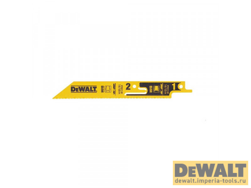 Полотна для сабельных пил Bi-Metal DT2417 DeWALT, 152 мм, TPI 14/18, 5 шт