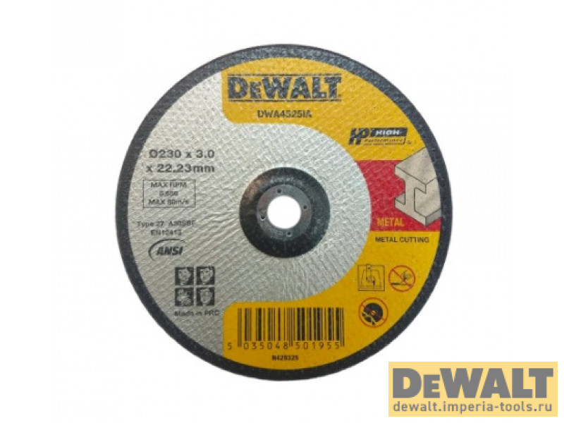 Круг отрезной по металлу DeWALT DWA4525IA-AE