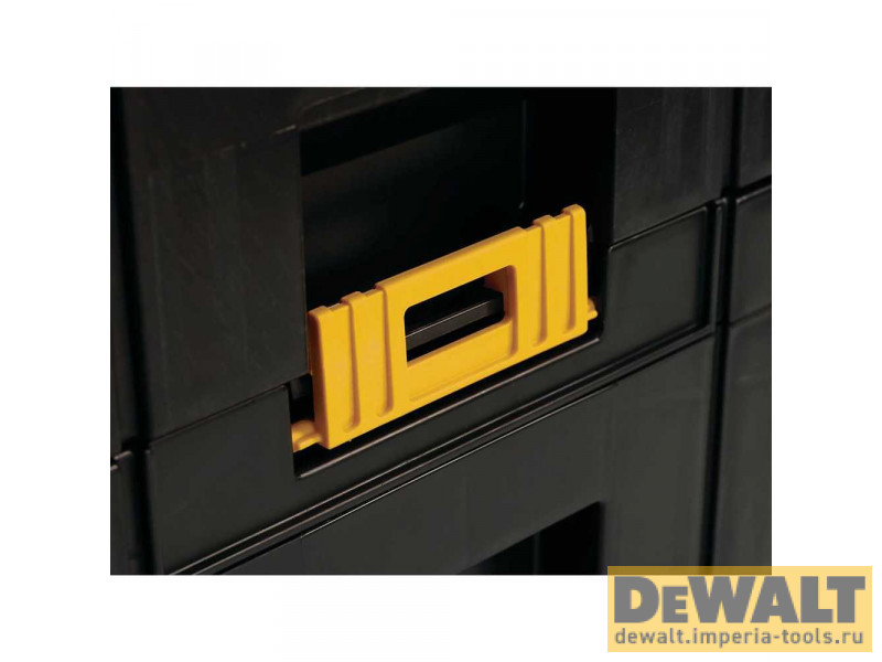 Ящик для инструмента DeWALT TSTAK, (TSTAK IV) DWST1-70706, c 2-мя мелкими выдвижными секциями модульной системы хранения Ящик для инструмента DeWALT TSTAK, (TSTAK IV) DWST1-70706, c 2-мя мелкими выдвижными секциями модульной системы хранения